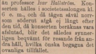 HALLAND – 28 juli 1897 (forts.)