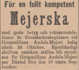 HALLAND – 21 augusti 1897