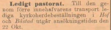 LUNDS WECKOBLAD – 24 augusti 1897