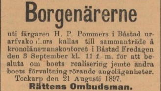 ENGELHOLMS TIDNING – 26 augusti 1897