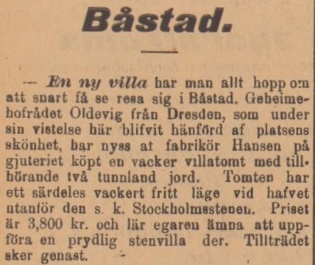 BÅSTADS TIDNING – 27 augusti 1897
