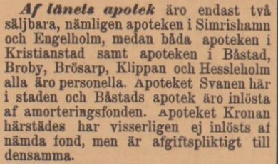 KRISTIANSTADSBLADET – 23 september 1897