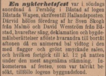 HALLANDSPOSTEN – 6 oktober 1897