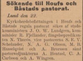 HELSINGBORGSPOSTEN SKÅNE-HALLAND – 22 oktober 1897
