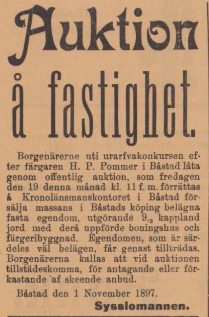 ENGELHOLMS TIDNING – 2 november 1897