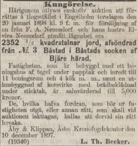 POST- OCH INRIKES TIDNINGAR – 15 december 1897
