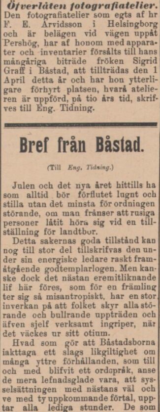 ENGELHOLMS TIDNING – 29 januari 1898