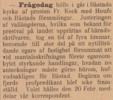 HELSINGBORGS DAGBLAD – 7 februari 1898