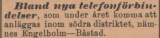 ENGELHOLMS TIDNING – 15 mars 1898