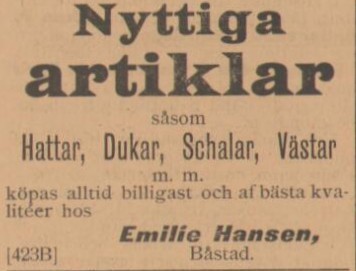BÅSTADSPOSTEN – 28 mars 1898