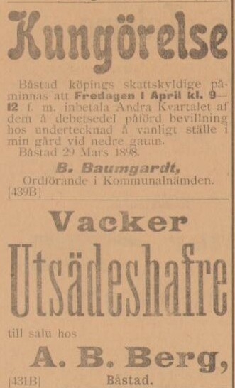 BÅSTADSPOSTEN – 30 mars 1898 (forts.)
