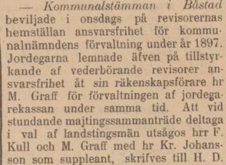 HELSINGBORGS DAGBLAD – 1 april 1898