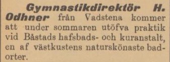 ÖSTGÖTABLADET – 16 april 1898