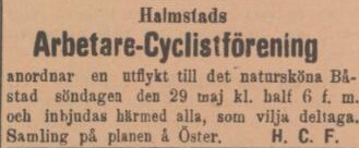 HALLANDSPOSTEN – 25 maj 1898