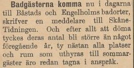 SKÅNETIDNINGEN – 18 juni 1898