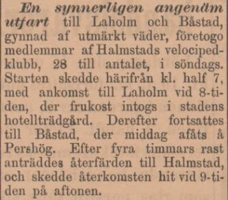 HALLAND – 12 juli 1898