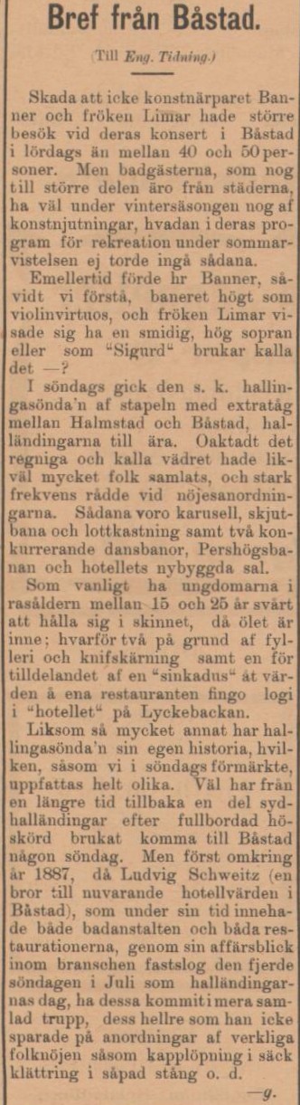 ENGELHOLMS TIDNING – 28 juli 1898 (forts.)