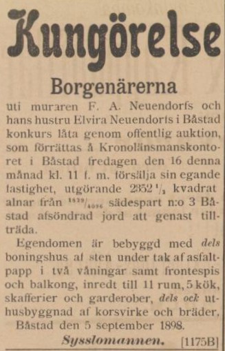 BÅSTADSPOSTEN – 6 september 1898