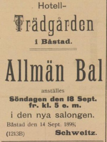 BÅSTADSPOSTEN – 15 september 1898