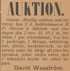 BÅSTADSPOSTEN – 29 oktober 1898