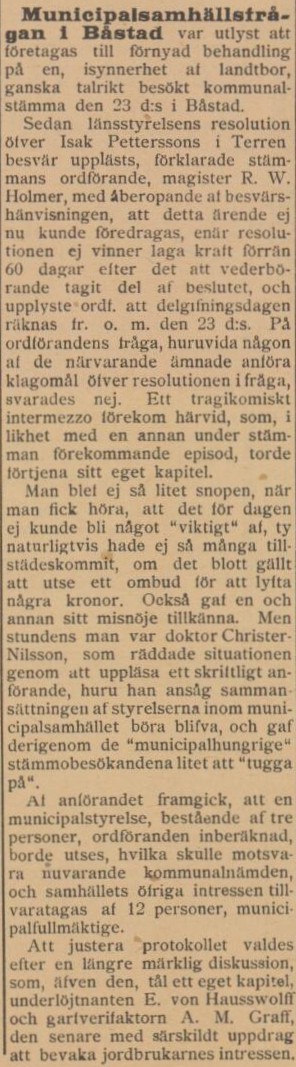 BÅSTADSPOSTEN – 26 november 1898