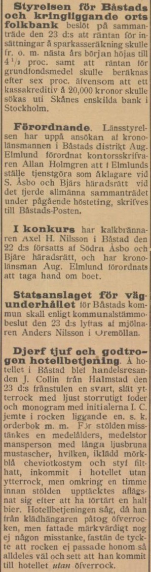 BÅSTADSPOSTEN – 26 november 1898 (forts.)