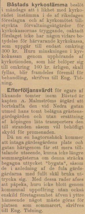 ENGELHOLMS TIDNING – 26 januari 1899