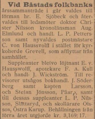 BÅSTADSPOSTEN – 16 mars 1899