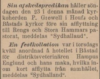 SYDHALLAND – 15 april 1899