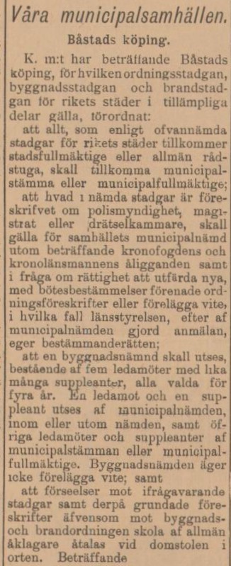 BÅSTADSPOSTEN – 15 juni 1899