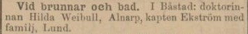LUND – 16 juni 1899