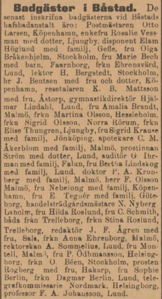 HALLAND – 23 juni 1899