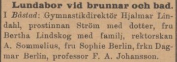 LUNDS DAGBLAD – 26 juni 1899
