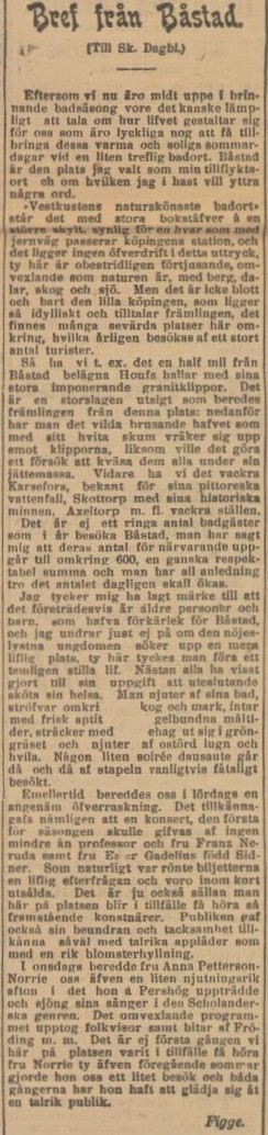 SKÅNSKA DAGBLADET – 15 juli 1899