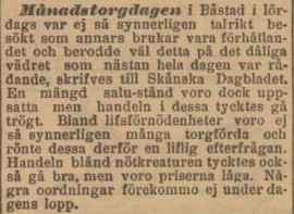 SKÅNSKA DAGBLADET – 31 juli 1899