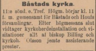 SYDHALLAND – 12 augusti 1899