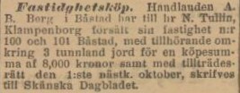 SKÅNSKA DAGBLADET – 16 augusti 1899