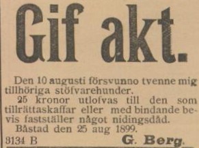 BÅSTADSPOSTEN – 26 augusti 1899