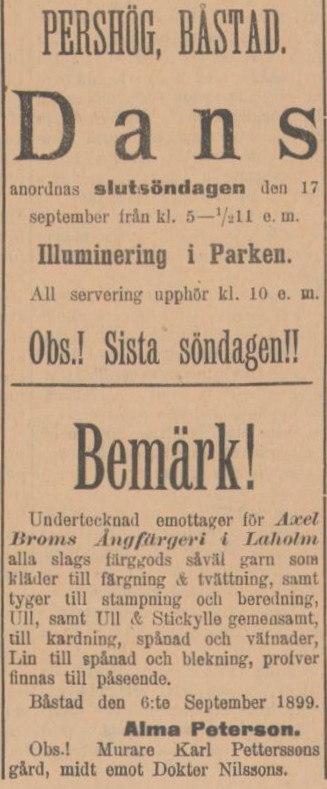SYDHALLAND – 16 september 1899