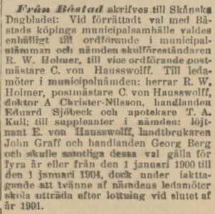 SKÅNSKA DAGBLADET – 31 oktober 1899 (forts.)