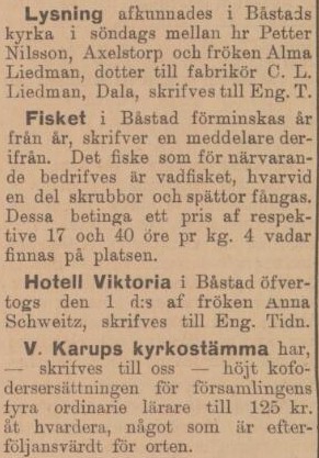 ENGELHOLMS TIDNING – 9 november 1899 (forts.)