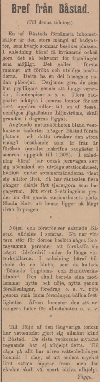 ENGELHOLMS TIDNING – 13 november 1899 (forts.)