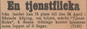 SMÅLANDSPOSTEN – 27 november 1899