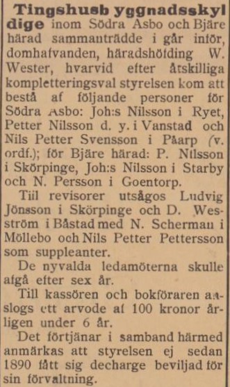 ÅBY-KLIPPANS TIDNING – 28 november 1899