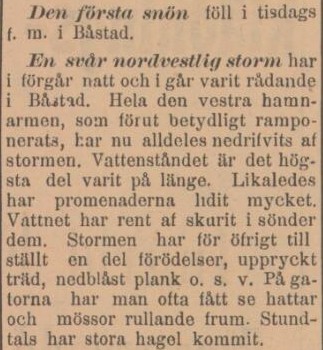 SYDHALLAND – 7 december 1899