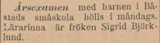 SYDHALLAND – 7 december 1899 (forts.)