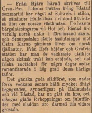 ÖRESUNDSPOSTEN – 21 december 1899