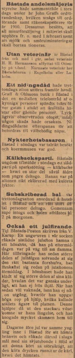 ENGELHOLMSPOSTEN – 9 januari 1900 (forts.)