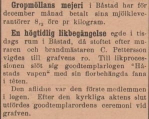 NORRA SKÅNE – 25 januari 1900