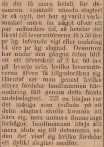 SYDHALLAND – 25 januari 1900 (forts.)
